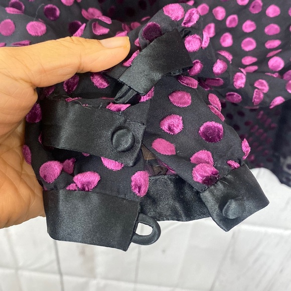 258. Club Monaco silk sheer long sleeve blouse - Picture 7 of 9